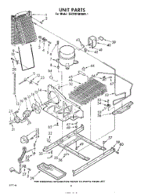 08 - Unit parts for Whirlpool Refrigerator EHD261MKWR1 / from AppliancePartsPros.com