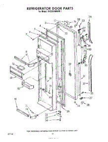 10 - Refrigerator Door parts for Whirlpool Refrigerator EHD261MKWR1 / from AppliancePartsPros.com