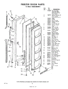 12 - Freezer Door parts for Whirlpool Refrigerator EHD261MKWR1 / from AppliancePartsPros.com