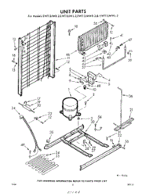 08 - Unit parts for Whirlpool Refrigerator EWT13JWR2 / from AppliancePartsPros.com