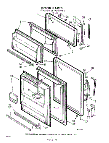 10 - Door parts for Whirlpool Refrigerator EAT171NKWR5 / from AppliancePartsPros.com