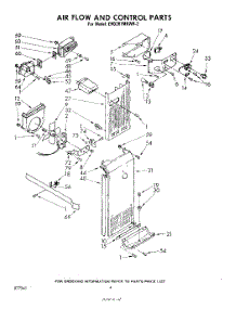 04 - Air Flow And Control parts for Whirlpool Refrigerator EHD261MKWR2 / from AppliancePartsPros.com