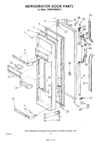 10 - Refrigerator Door parts for Whirlpool Refrigerator EHD261MKWR2 / from AppliancePartsPros.com