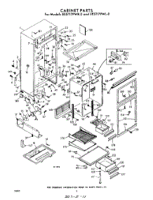 02 - Cabinet parts for Whirlpool Refrigerator EEST17PWR0 / from AppliancePartsPros.com