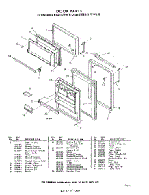 05 - Door parts for Whirlpool Refrigerator EEST17PWR0 / from AppliancePartsPros.com