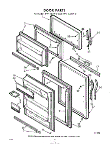 10 - Door parts for Whirlpool Refrigerator EWT15JMW0 / from AppliancePartsPros.com