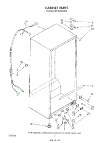 03 - Cabinet parts for Whirlpool Freezer EV190FXWN00 / from AppliancePartsPros.com