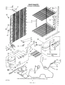04 - Unit parts for Whirlpool Freezer EV190FXWN00 / from AppliancePartsPros.com