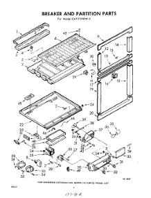 06 - Breaker And Partition parts for Whirlpool Refrigerator EAT171PMW2 / from AppliancePartsPros.com