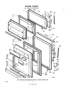 10 - Door parts for Whirlpool Refrigerator EAT171PMW2 / from AppliancePartsPros.com
