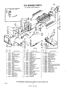 12 - Ice Maker parts for Whirlpool Refrigerator EAT171PMW2 / from AppliancePartsPros.com