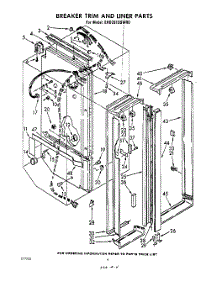 04 - Breaker Trim And Liner parts for Whirlpool Refrigerator EHD261SSWR0 / from AppliancePartsPros.com