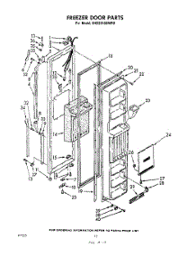 12 - Freezer Door parts for Whirlpool Refrigerator EHD261SSWR0 / from AppliancePartsPros.com