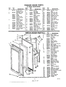 13 - Serva Door parts for Whirlpool Refrigerator EHD261SSWR0 / from AppliancePartsPros.com