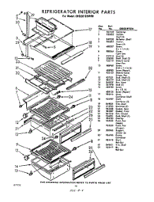 18 - Refrigerator Interior parts for Whirlpool Refrigerator EHD261SSWR0 / from AppliancePartsPros.com