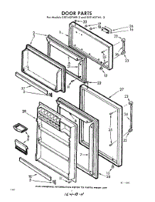 04 - Door parts for Whirlpool Refrigerator EXT14DTWR2 / from AppliancePartsPros.com