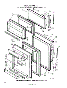 10 - Door parts for Whirlpool Refrigerator EAT171PTW0 / from AppliancePartsPros.com