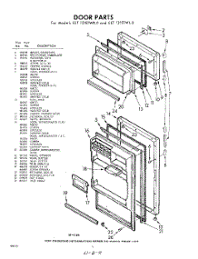 08 - Door parts for Whirlpool Refrigerator EET121ETWR0 / from AppliancePartsPros.com