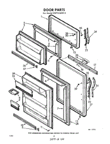 10 - Door parts for Whirlpool Refrigerator EWT15JMW3 / from AppliancePartsPros.com