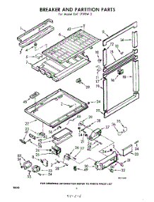 06 - Breaker And Partition parts for Whirlpool Refrigerator EAT171PTW2 / from AppliancePartsPros.com