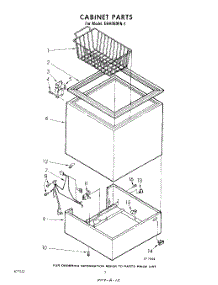 02 - Section parts for Whirlpool Freezer EHH060FN1 / from AppliancePartsPros.com