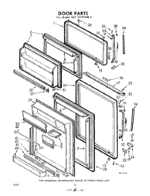 10 - Door parts for Whirlpool Refrigerator EAT171PTWR3 / from AppliancePartsPros.com