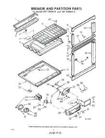 06 - Breaker And Partition parts for Whirlpool Refrigerator EXT15NMW0 / from AppliancePartsPros.com