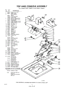 04 - Top And Console parts for Whirlpool Washer 3CDA1100W1 / from AppliancePartsPros.com