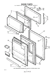 08 - Door parts for Whirlpool Refrigerator EET131DTWR1 / from AppliancePartsPros.com