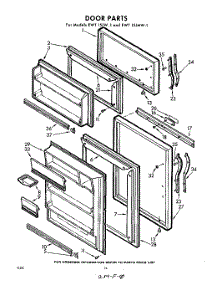 10 - Door parts for Whirlpool Refrigerator EWT15JW1 / from AppliancePartsPros.com