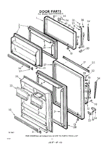 10 - Door parts for Whirlpool Refrigerator EAT171VKWR0 / from AppliancePartsPros.com