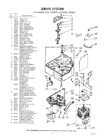 03 - Drive parts for Whirlpool Washer 3CDA1100W2 / from AppliancePartsPros.com
