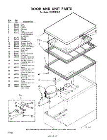 04 - Section parts for Whirlpool Freezer EHH090FN0 / from AppliancePartsPros.com