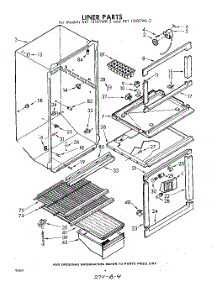 04 - Liner parts for Whirlpool Refrigerator EET131DTWR2 / from AppliancePartsPros.com