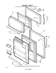 08 - Door parts for Whirlpool Refrigerator EET131DTWR2 / from AppliancePartsPros.com