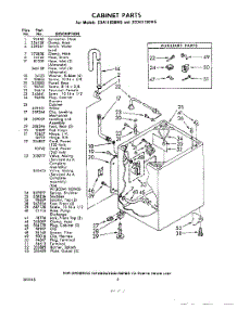 02 - Cabinet parts for Whirlpool Washer 3CDA1100W5 / from AppliancePartsPros.com