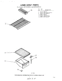 05 - Liner Shelf parts for Whirlpool Refrigerator EET131JTWR0 / from AppliancePartsPros.com