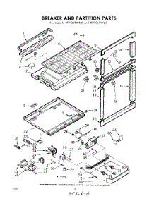 06 - Breaker And Partition parts for Whirlpool Refrigerator EET131JTWR0 / from AppliancePartsPros.com