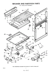 06 - Breaker And Partition parts for Whirlpool Refrigerator EAT171VKWR3 / from AppliancePartsPros.com