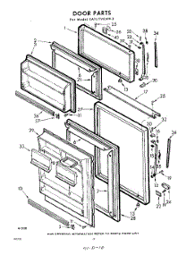 10 - Door parts for Whirlpool Refrigerator EAT171VKWR3 / from AppliancePartsPros.com