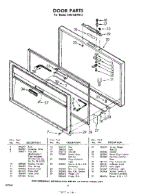 04 - Door parts for Whirlpool Freezer EHH150FW2 / from AppliancePartsPros.com
