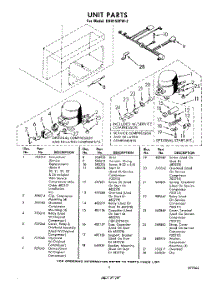 05 - Unit parts for Whirlpool Freezer EHH150FW2 / from AppliancePartsPros.com