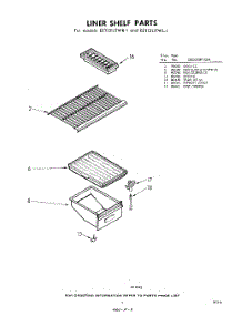 05 - Liner Shelf parts for Whirlpool Refrigerator EET131JTWR1 / from AppliancePartsPros.com