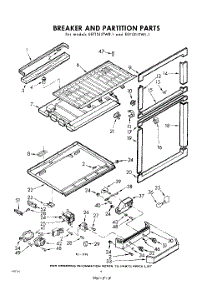 06 - Breaker And Partition parts for Whirlpool Refrigerator EET131JTWR1 / from AppliancePartsPros.com