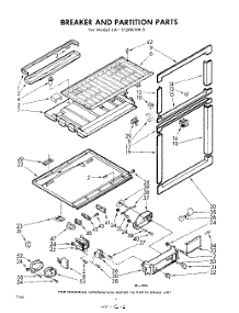 06 - Breaker And Partition parts for Whirlpool Refrigerator EAT172HKWR0 / from AppliancePartsPros.com