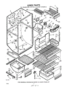04 - Liner parts for Whirlpool Refrigerator EXT15VTM0 / from AppliancePartsPros.com