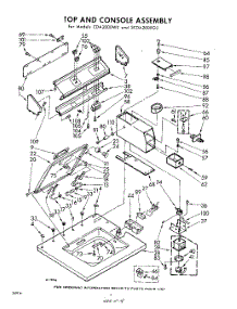 04 - Top And Console parts for Whirlpool Washer 3CDA2000G0 / from AppliancePartsPros.com