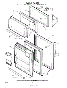 08 - Door parts for Whirlpool Refrigerator EET132DTWR0 / from AppliancePartsPros.com