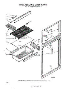 06 - Breaker And Liner parts for Whirlpool Refrigerator EAT17GKWR0 / from AppliancePartsPros.com