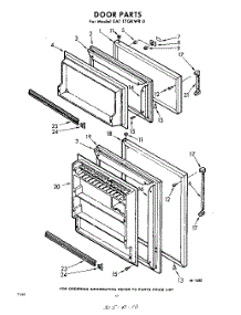 10 - Door parts for Whirlpool Refrigerator EAT17GKWR0 / from AppliancePartsPros.com